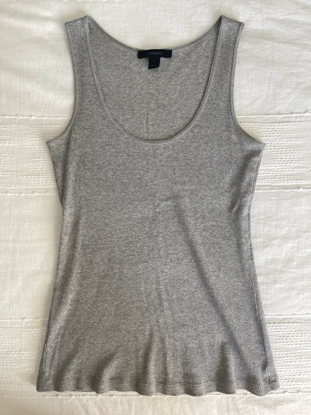 Vintage Y2K Express Tank Top - Gray